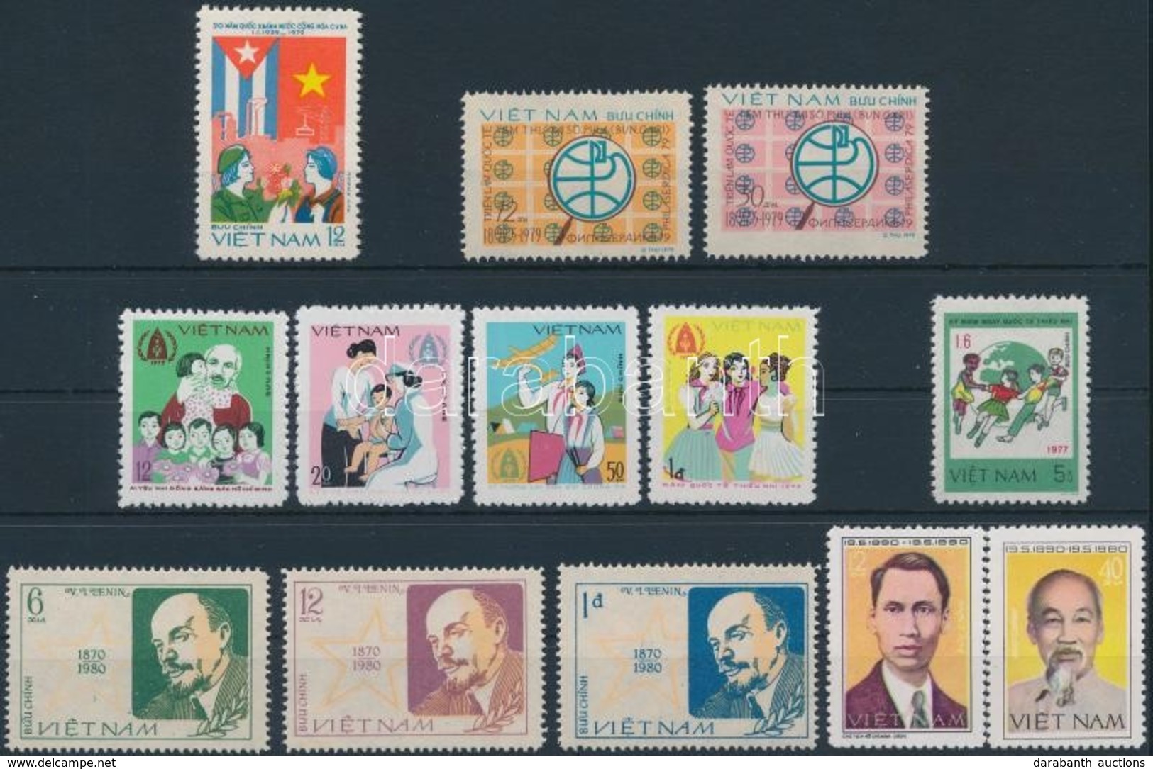 ** Vietnam 1979-1980 4 Db Klf Sor + 2 Bélyeg - Andere & Zonder Classificatie