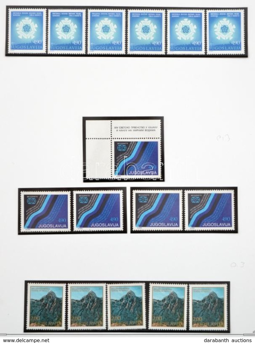 ** Jugoszlávia Többpéldányos Gy?jteménymaradvány 1975-1981 Filázott Albumlapokon + 15 Db Küldemény (Mi EUR 175,-) - Andere & Zonder Classificatie