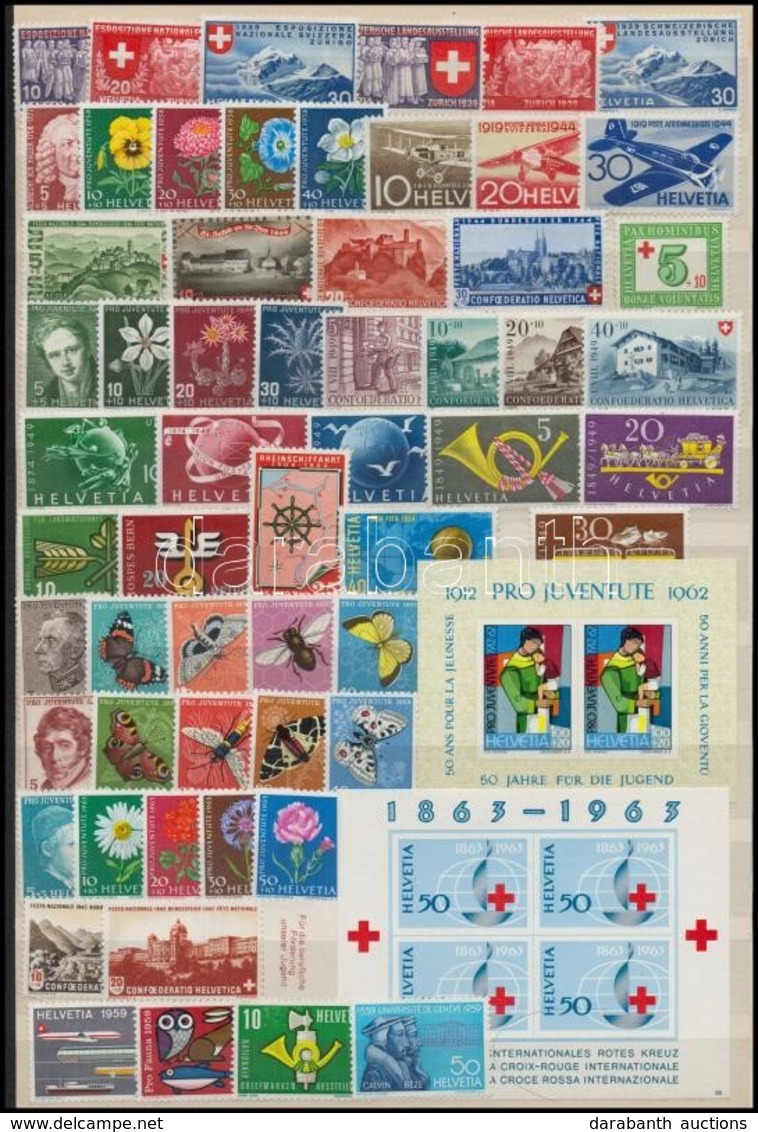 ** Svájc 1937-1963 Sorok, Blokkok (Mi EUR 122,2) - Altri & Non Classificati