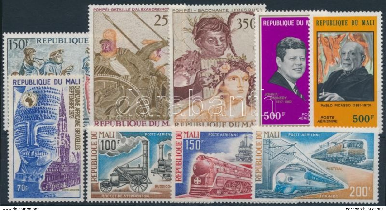 ** Mali 1973-1974 2 Db Sor + 3 Db Bélyeg - Andere & Zonder Classificatie