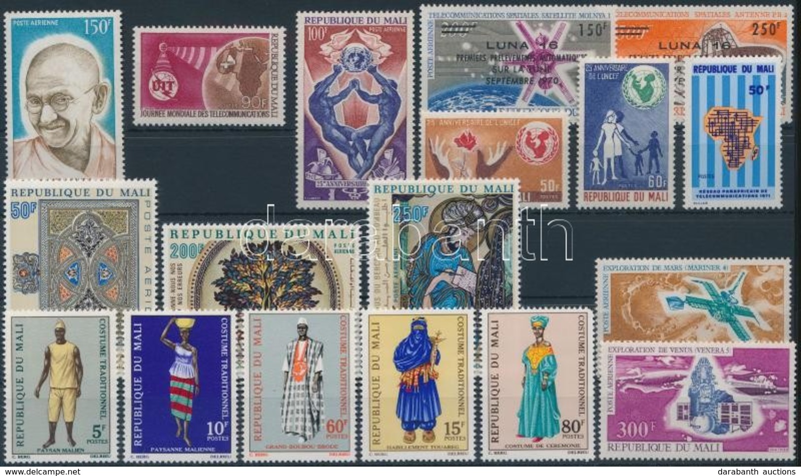 ** Mali 1969-1971 5 Db Sor + 4 Db Bélyeg - Andere & Zonder Classificatie