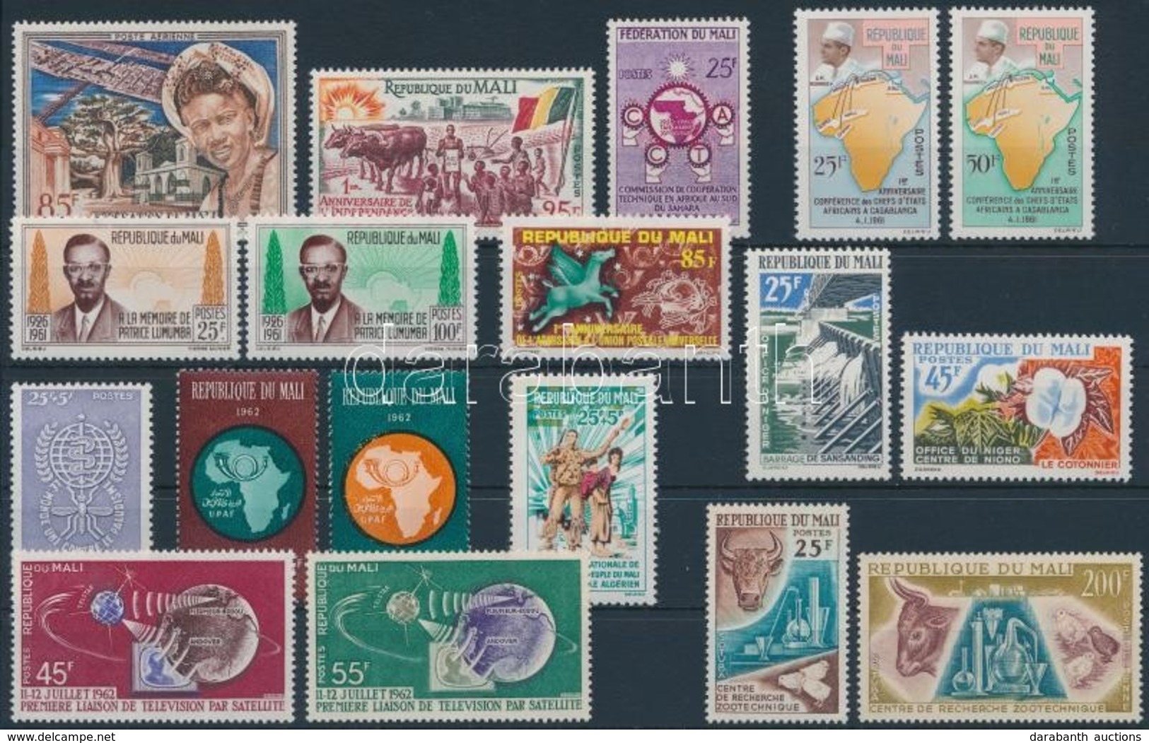 ** Mali 1959-1962 6 Db Sor + 6 Klf Bélyeg - Autres & Non Classés