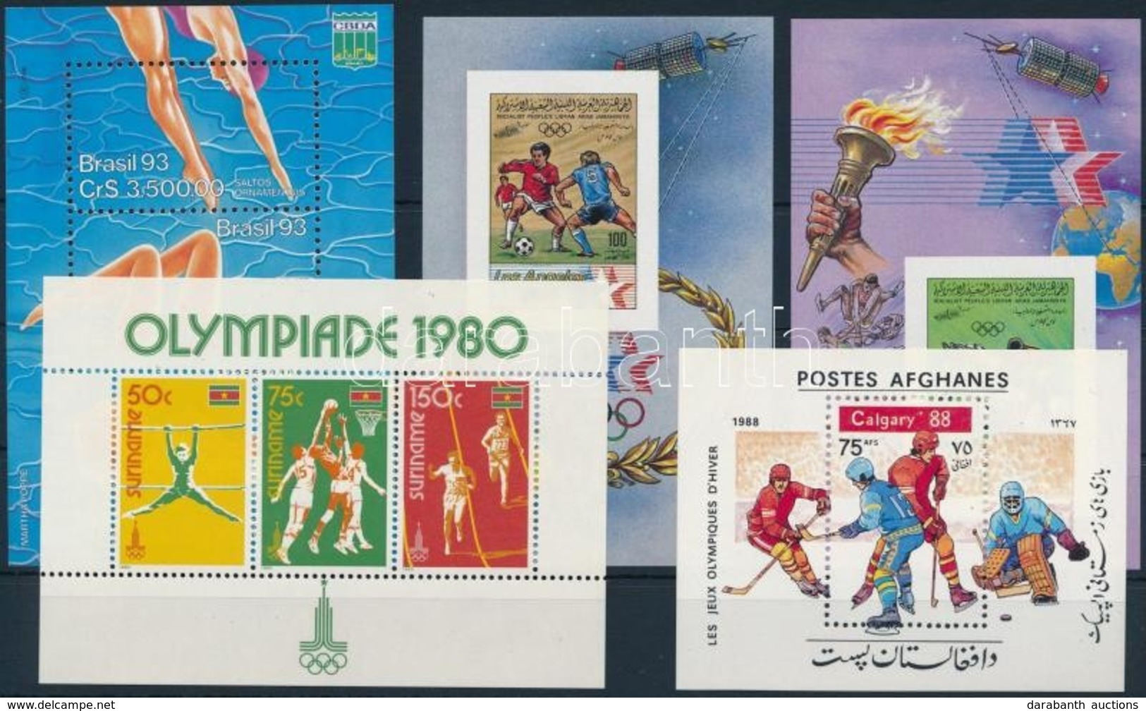 ** 1983-1993 Sport, Olimpia 5 Klf Blokk - Andere & Zonder Classificatie