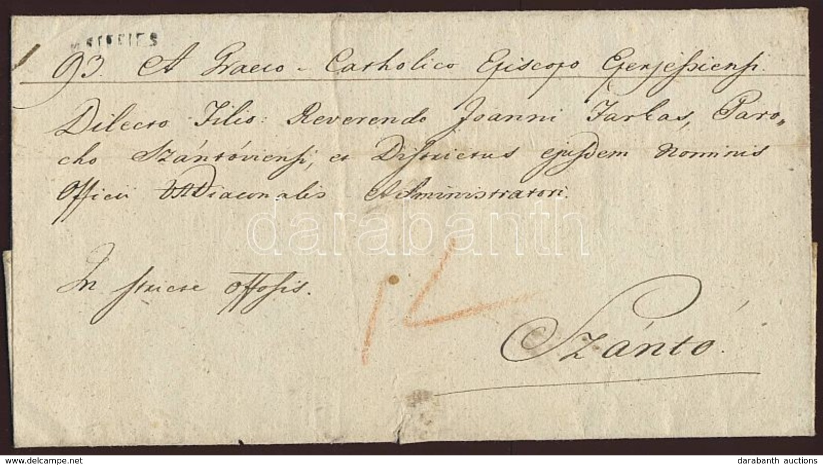 1827 Ex Offo 'v.EPERIES' (A 0.2 21mm) - Szántó - Altri & Non Classificati