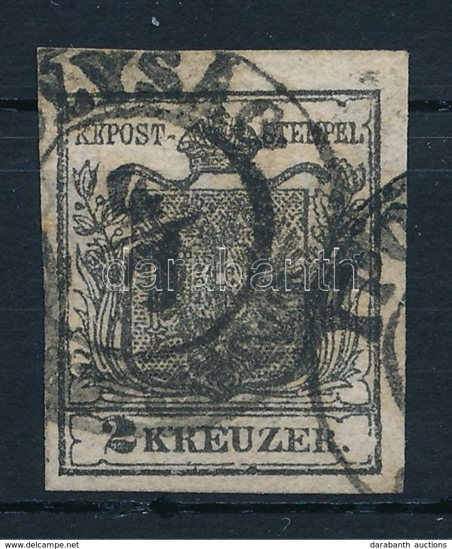 O 1850 2kr HP I Fekete, Kiemelt Középrész 'IPOLYSÁG' Certificate: Steiner - Autres & Non Classés