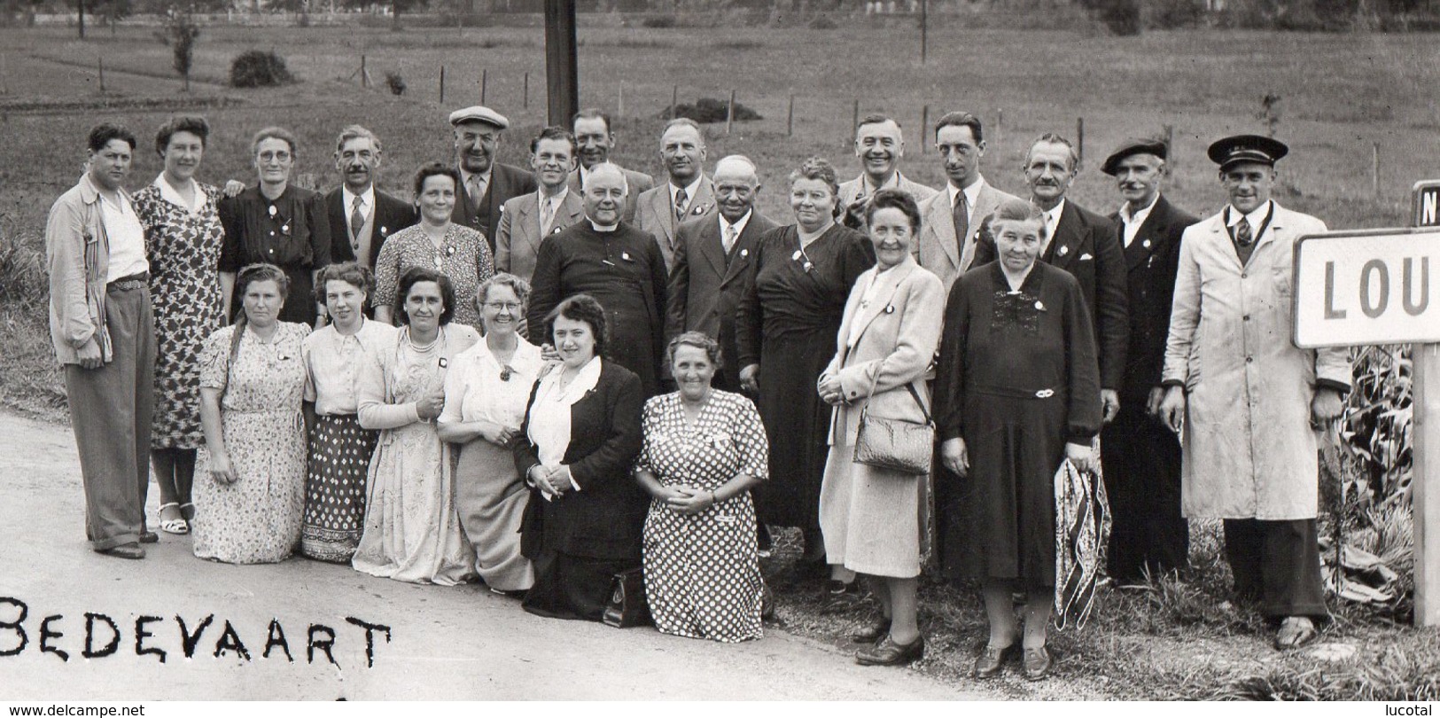 Hagelandse Lourdes Bedevaart - Foto - 9/18 Augustus 1951 - Autocar 't Hageland Bouvin & Trompet, Meensel - Kiesegem - Lieux