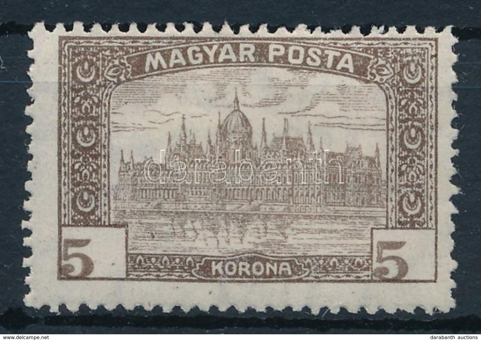 * 1919 Magyar Posta 5K Eltolódott értékszámok - Altri & Non Classificati