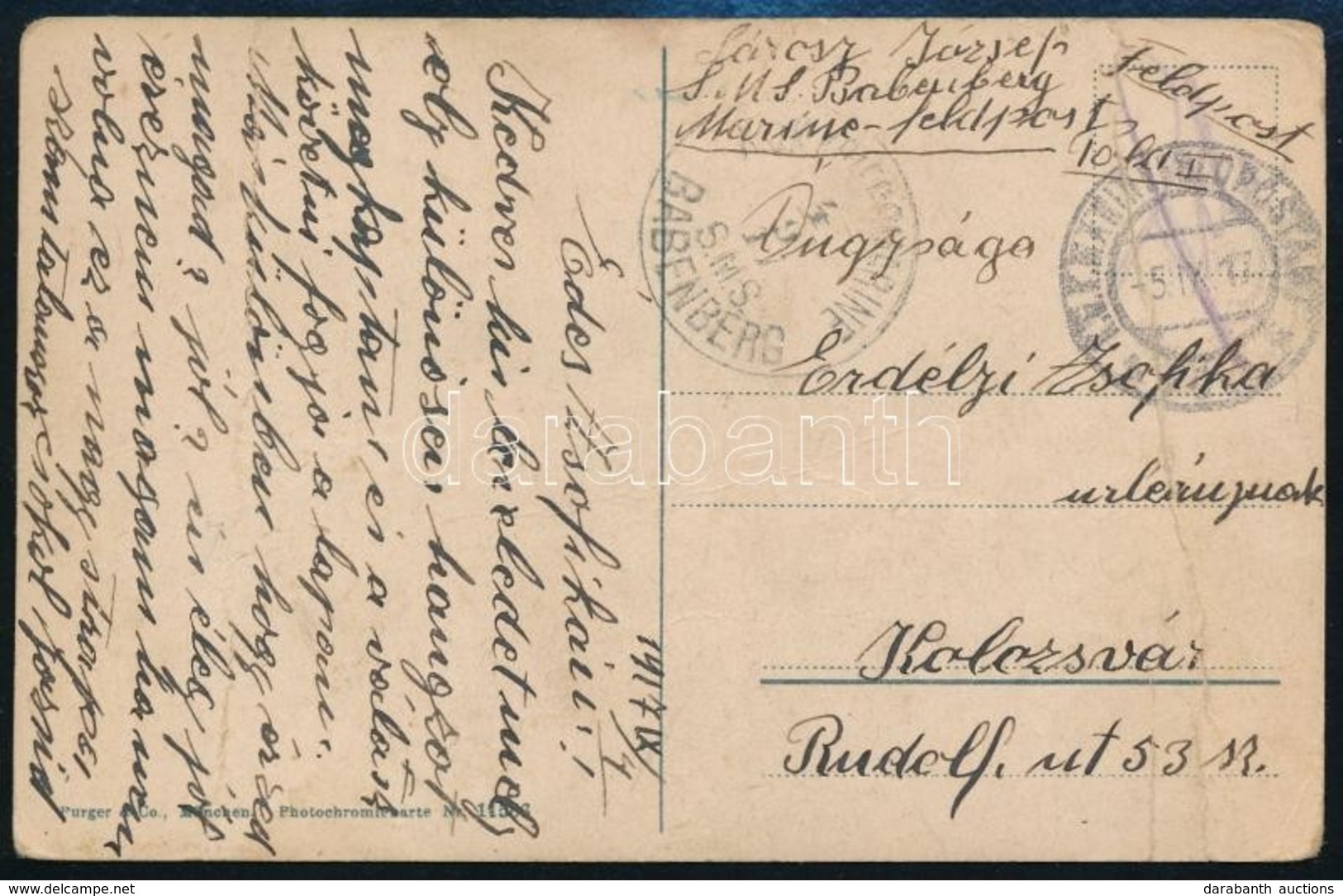 1917 Tábori Postai Képeslap ,,BABENBERG' - Other & Unclassified