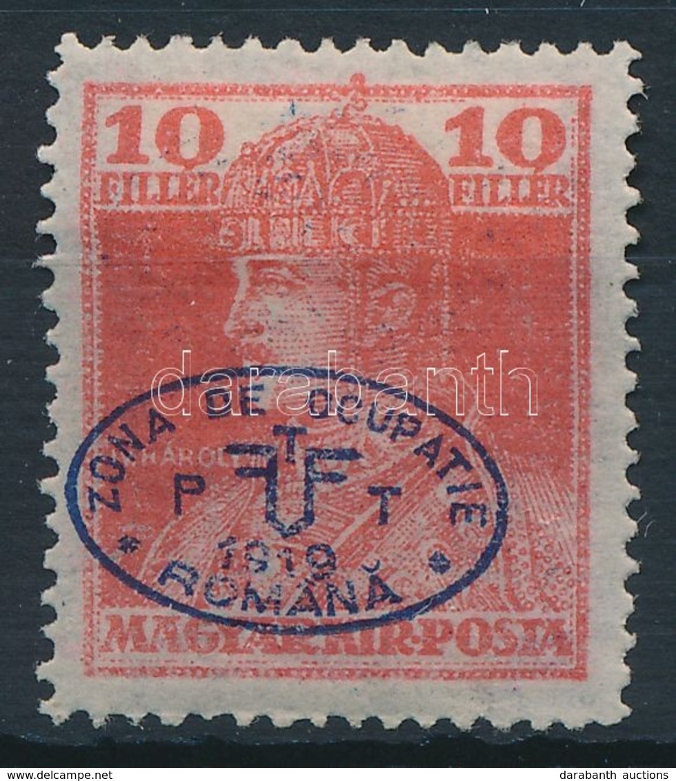 * Debrecen I. 1919 Károly 10f Bodor Vizsgálójellel (*8.500) - Sonstige & Ohne Zuordnung