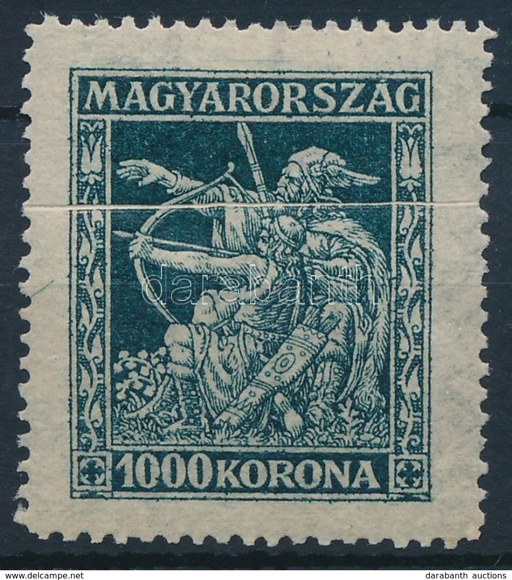 * 1924 Jótékonyság 1000K Papírránccal / Mi 382 With Paper Crease - Autres & Non Classés