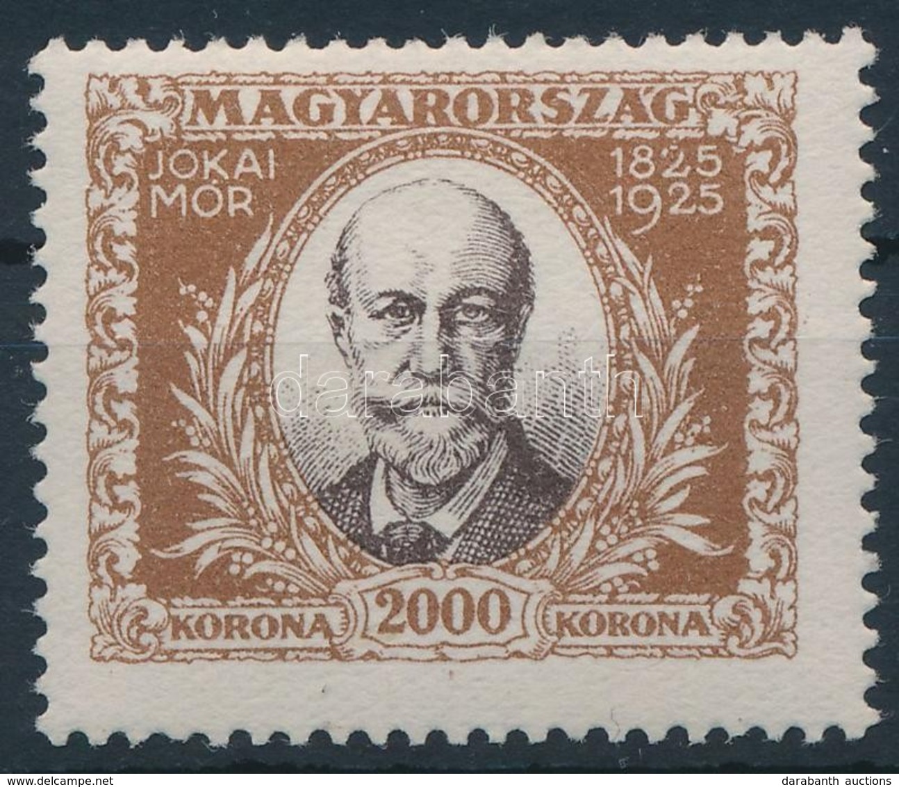 * 1925 Jókai 2.000K, Az 1825-ben A '2' Két Helyen Törött - Autres & Non Classés