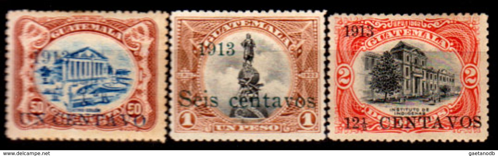 Guatemala-0067 - Emissione 1913 (+) Hinged - - Guatemala