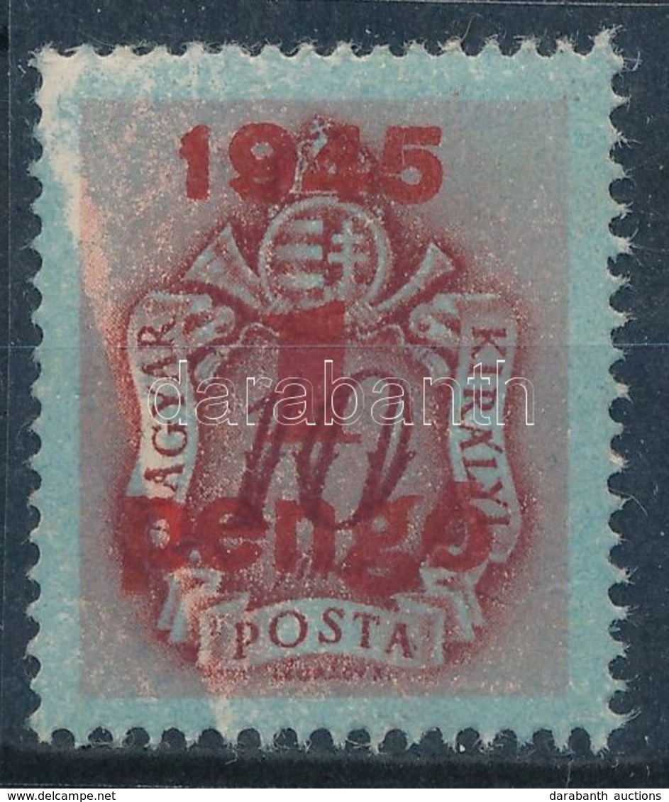 ** 1945 Kisegít? Portó 1P/10f Alapnyomat Hiány - Andere & Zonder Classificatie