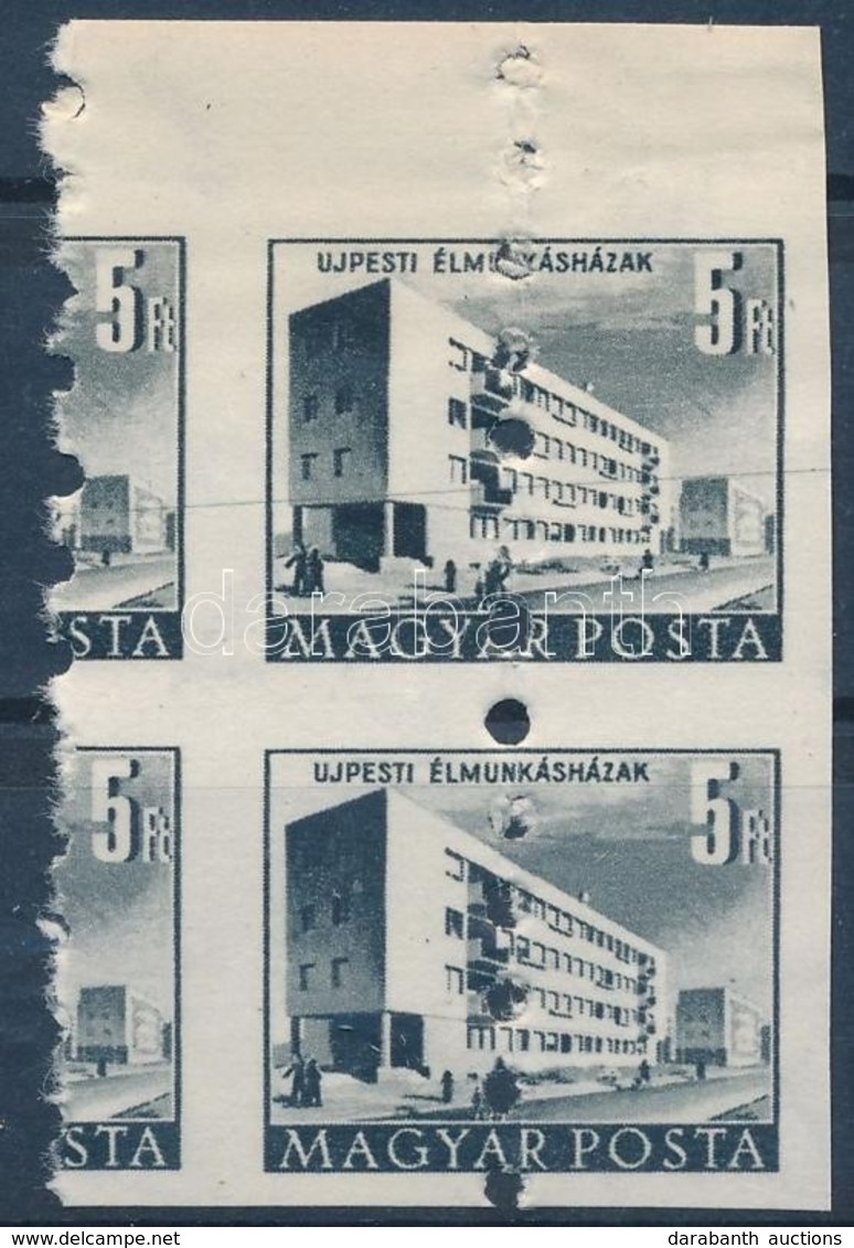 (*) 1951 Épületek 5Ft Pár Megsemmisít? Lyukasztással - Other & Unclassified