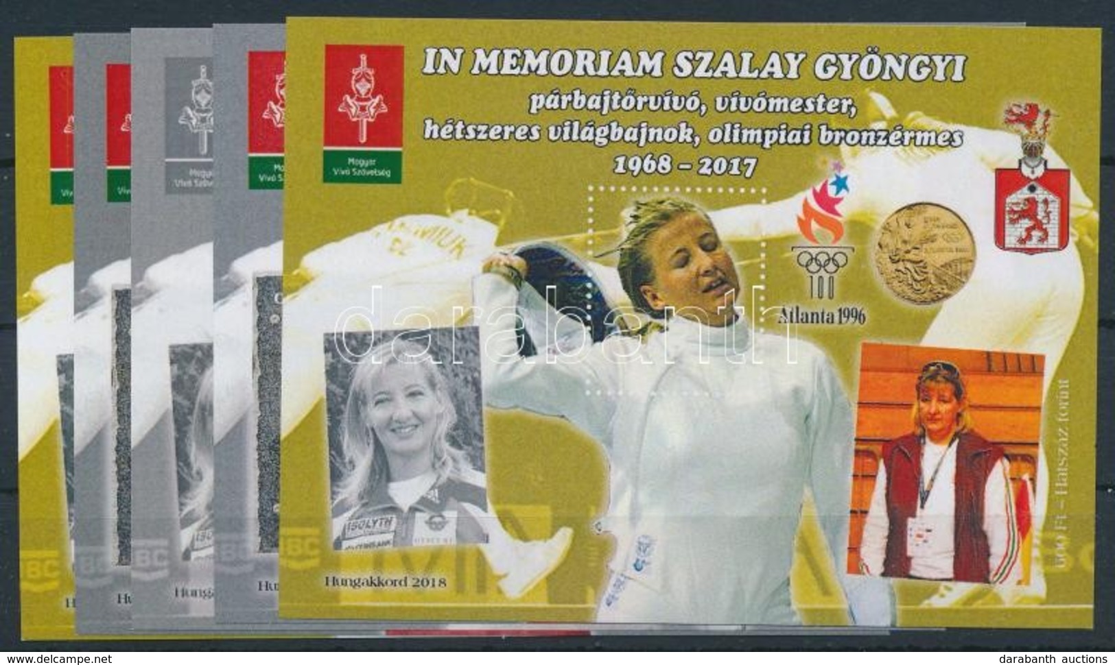 ** 2017 In Memoriam Szalay Gyöngyi 5 Db-os Emlékív Garnitúra (16.000) - Sonstige & Ohne Zuordnung