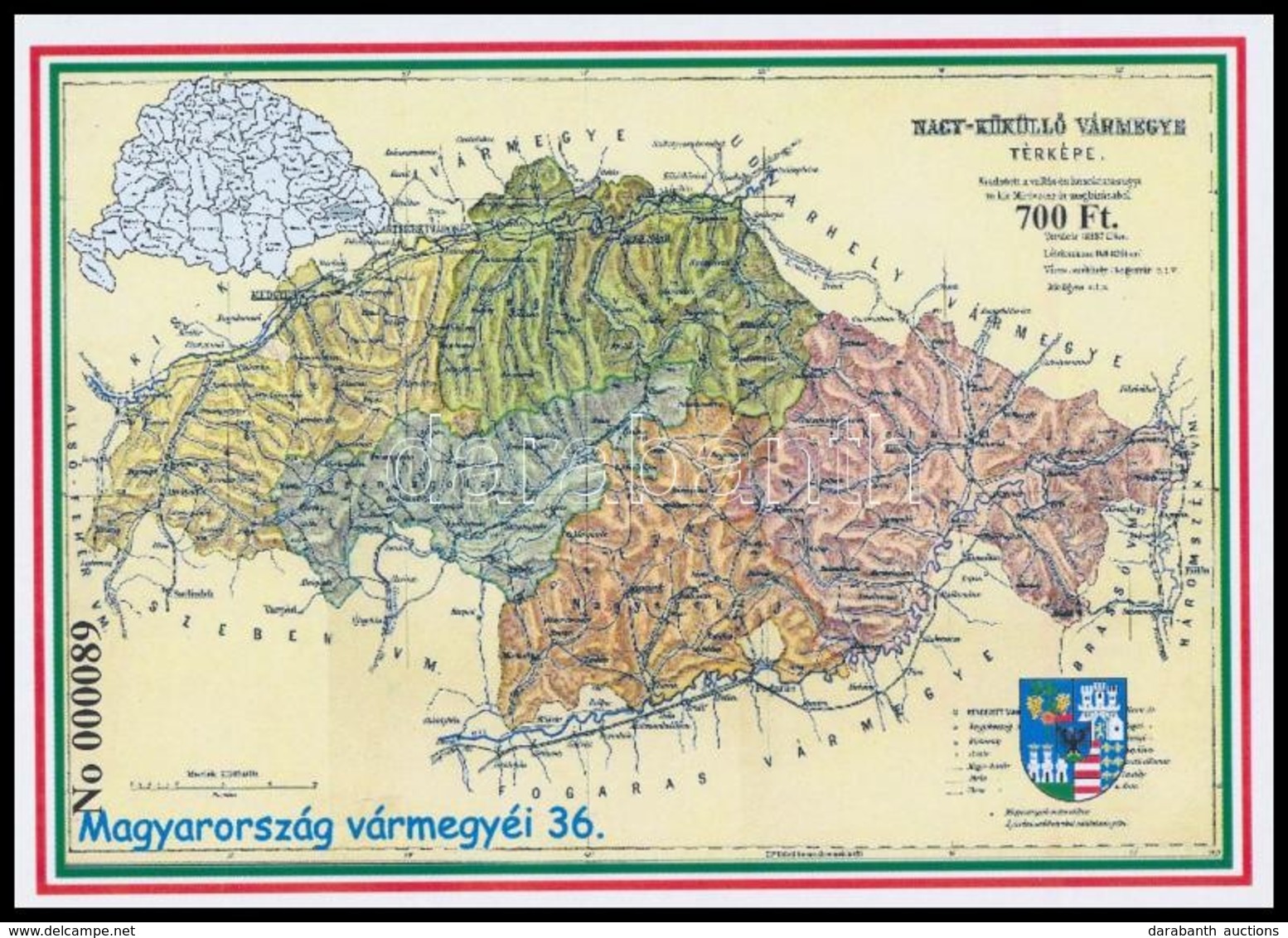 ** 2018 Magyarország Vármegyéi (36.) - Nagy-Küküll? Vármegye Emlékív - Sonstige & Ohne Zuordnung