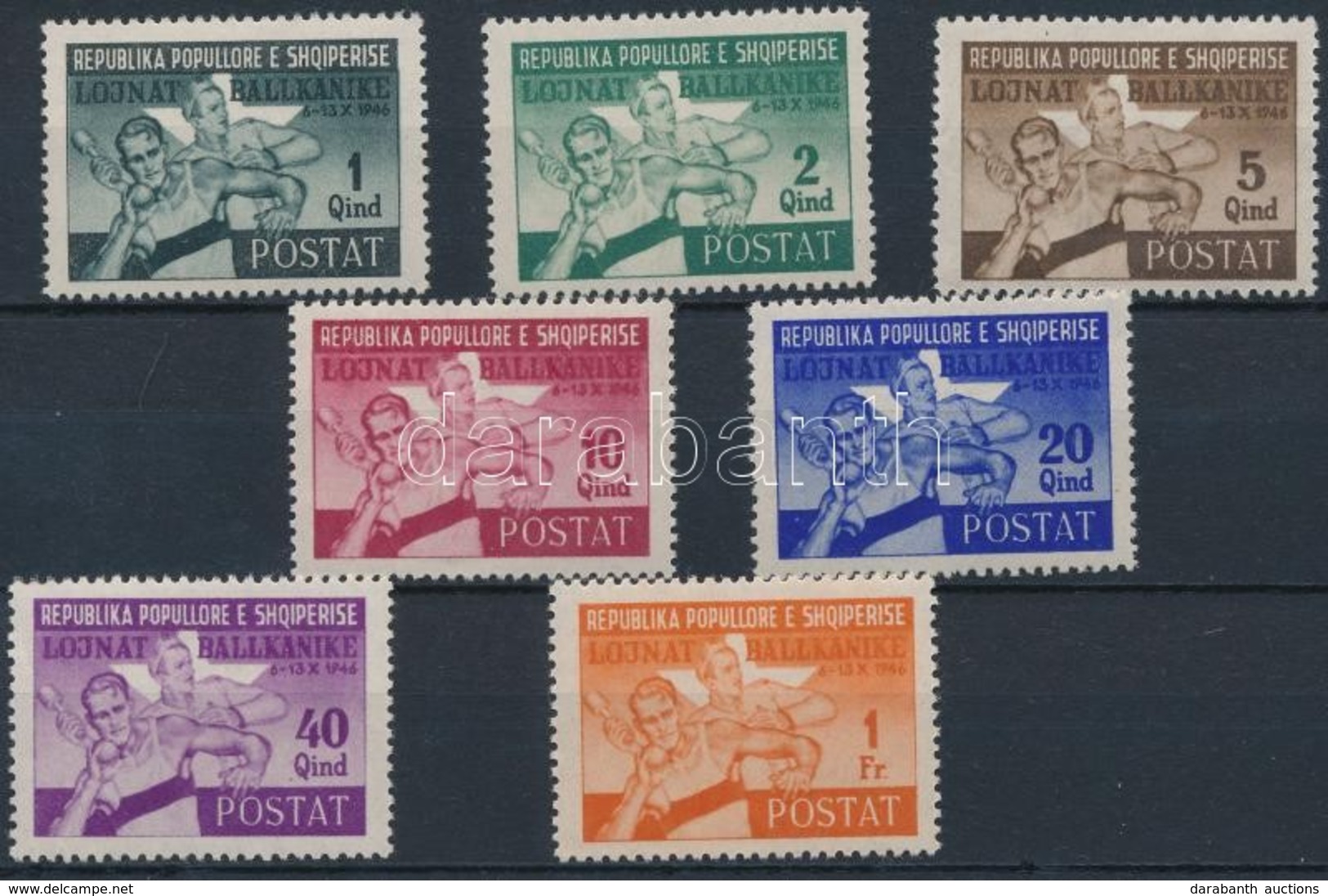 ** 1946 Balkán Játékok Sor Mi 408-414 - Andere & Zonder Classificatie