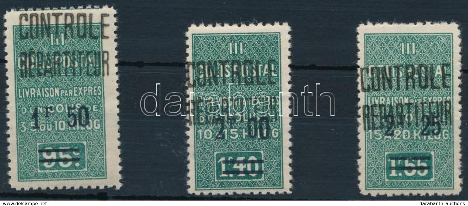 ** 1929-1932 Csomagbélyeg 3 érték Yvert 29, 36-37 - Other & Unclassified