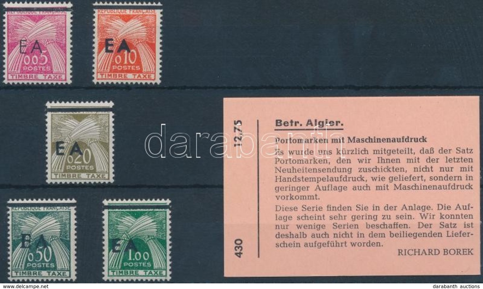 ** 1962 Portó Mi 54-58 - Sonstige & Ohne Zuordnung