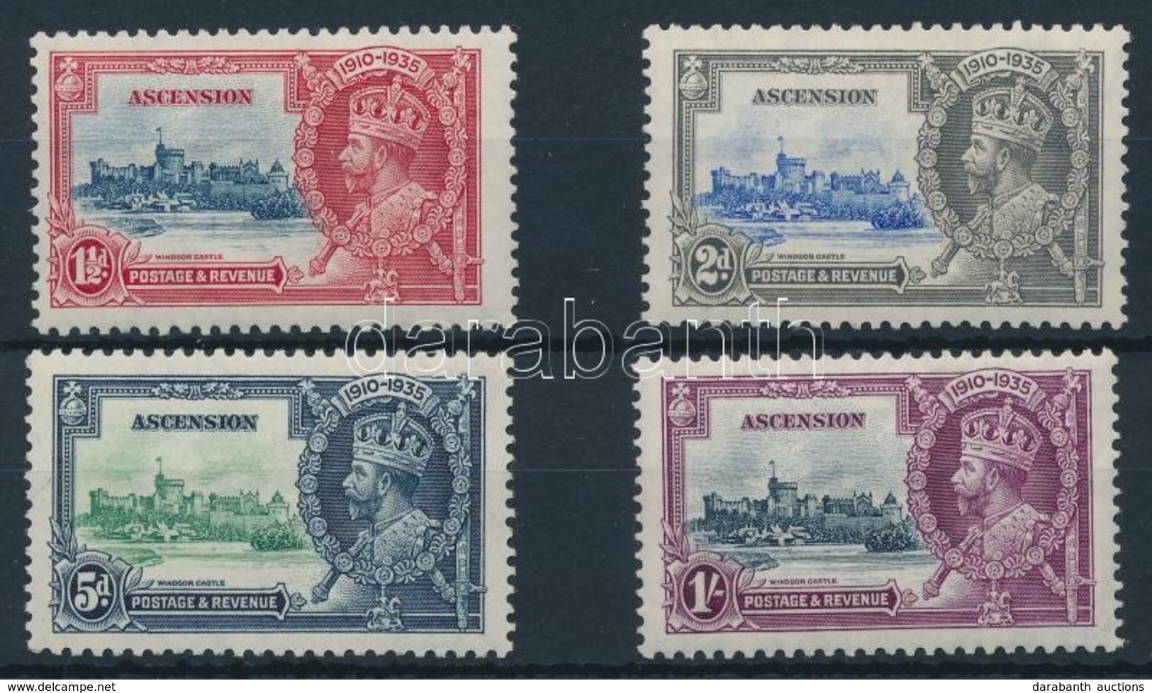 ** 1935 V. György Trónra Lépésének Jubileuma Sor / 25th Jubilee Of King George V. Set Mi 32-35 - Andere & Zonder Classificatie