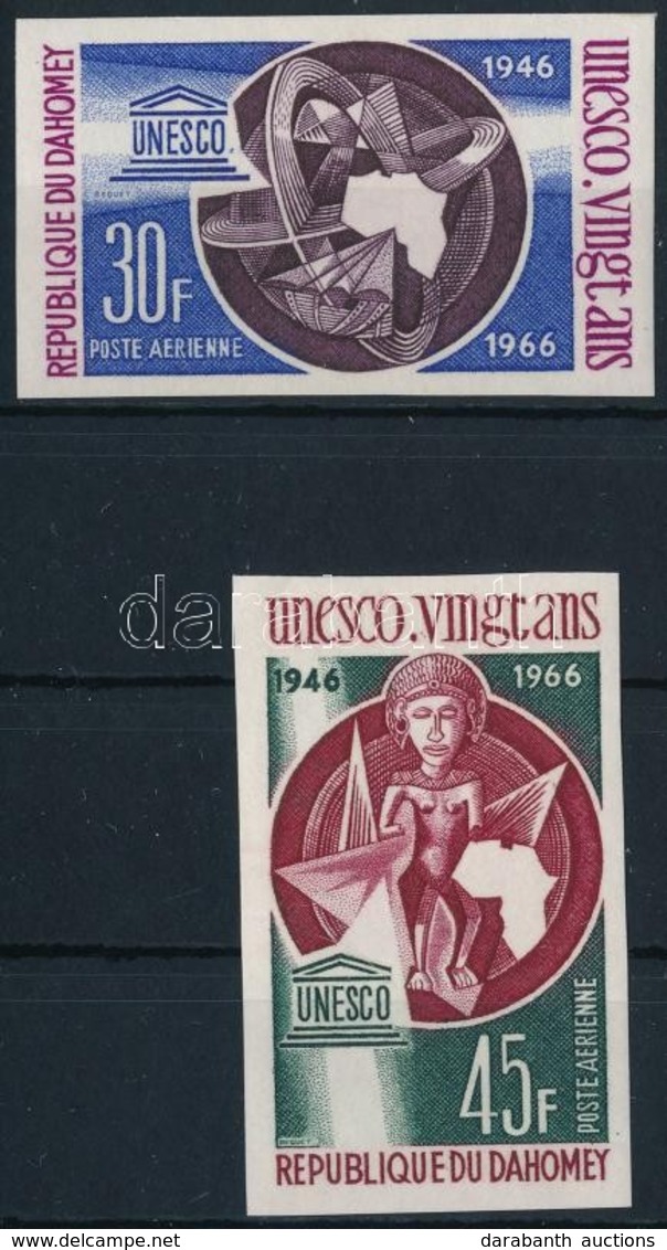 ** 1966 UNESCO Sor 2 Vágott  értéke Mi 290-291 - Andere & Zonder Classificatie