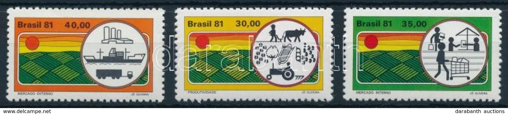 ** 1981 Mez?gazdasági Fejl?dés Sor Mi 1807-1809 - Andere & Zonder Classificatie