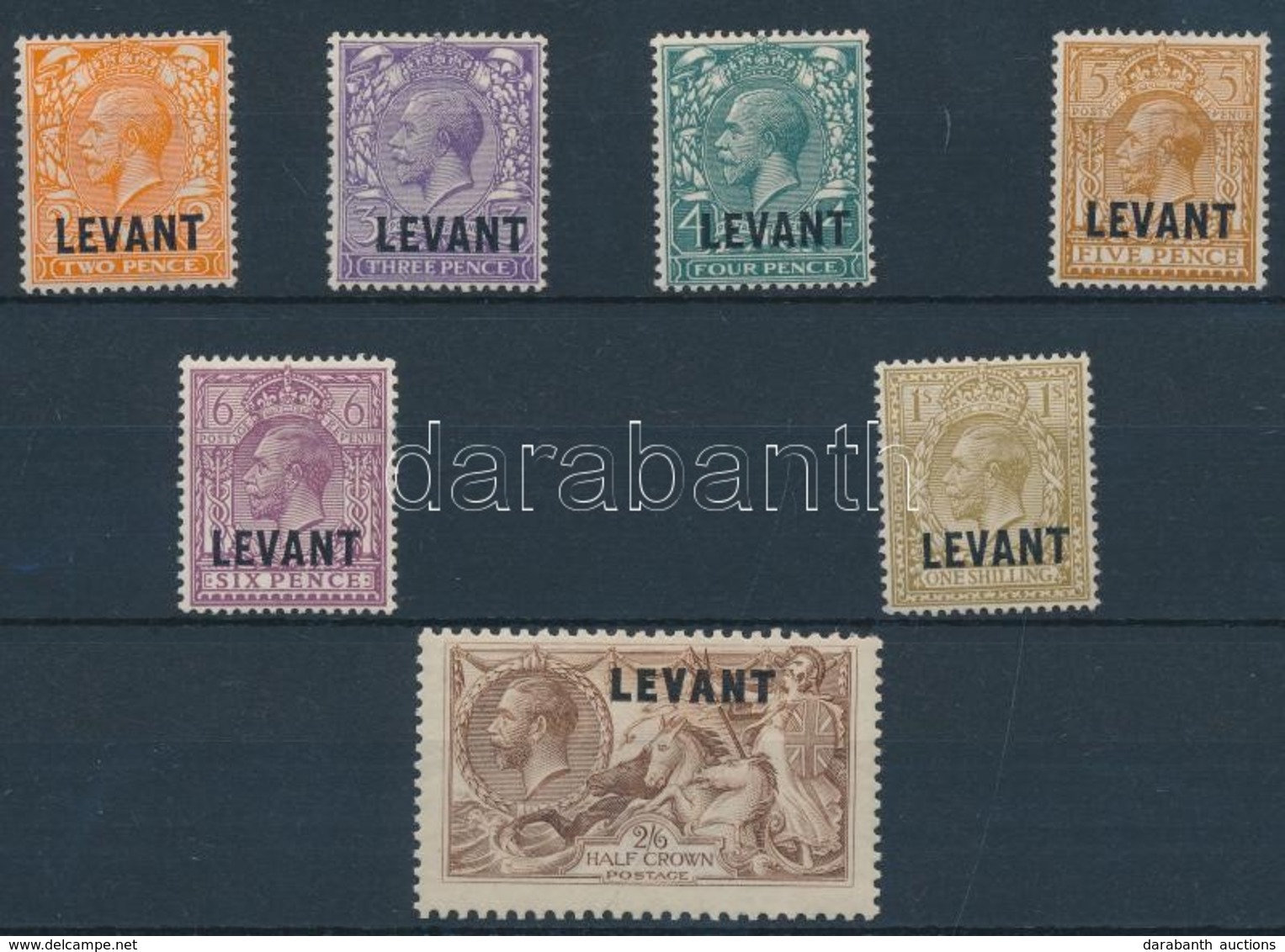 * Törökország 1921 Forgalmi Bélyeg Sor / Definitive Stamp Set Mi 55-61 - Autres & Non Classés