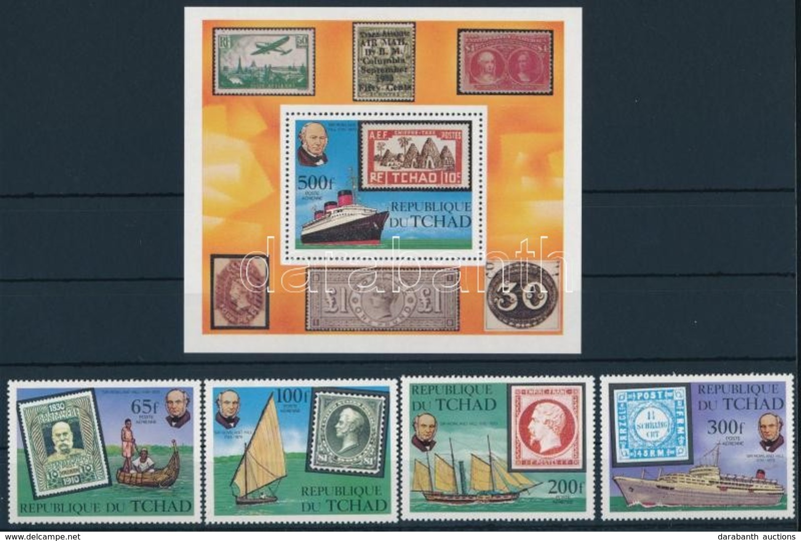 ** 1979 Rowland Hill Sor Mi 872-875 + Blokk Mi 79 - Andere & Zonder Classificatie