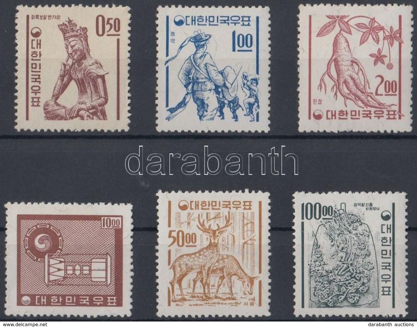 ** 1963 Forgalmi értékek Mi 383-385, 388, 391-392 - Andere & Zonder Classificatie