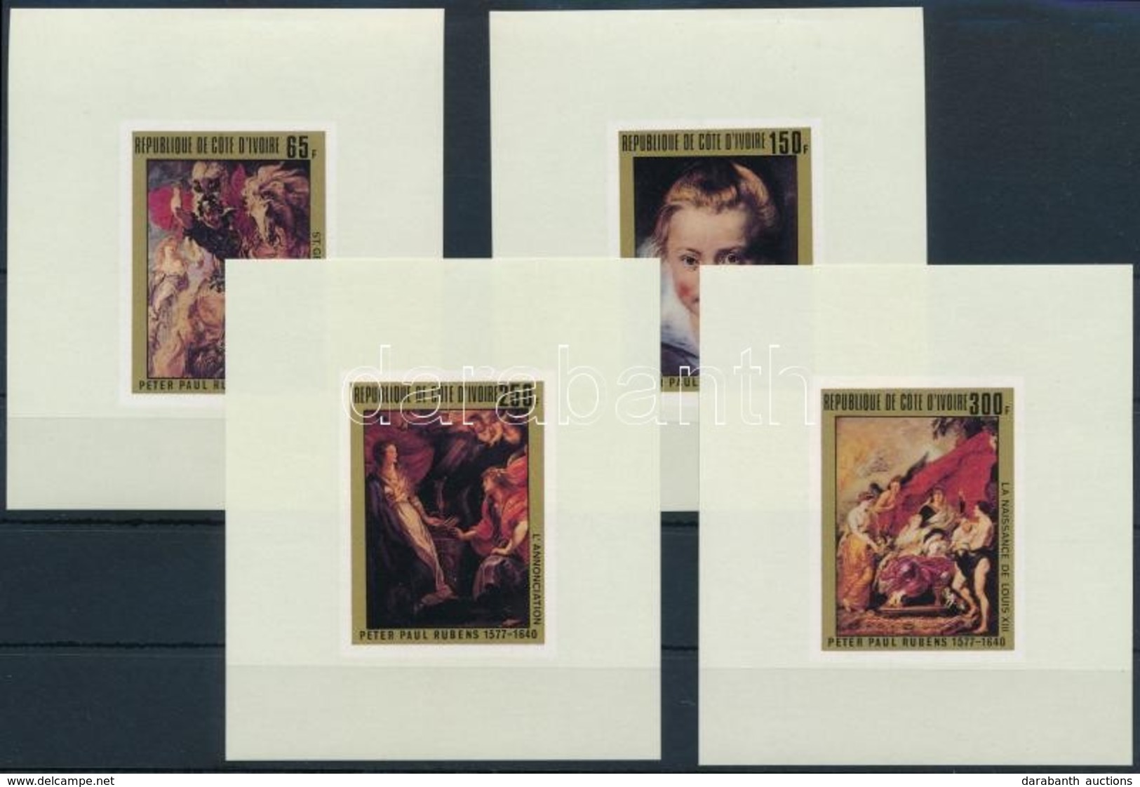 ** 1978 Rubens Festmények Mi 537-540 De Luxe Blokksor - Altri & Non Classificati