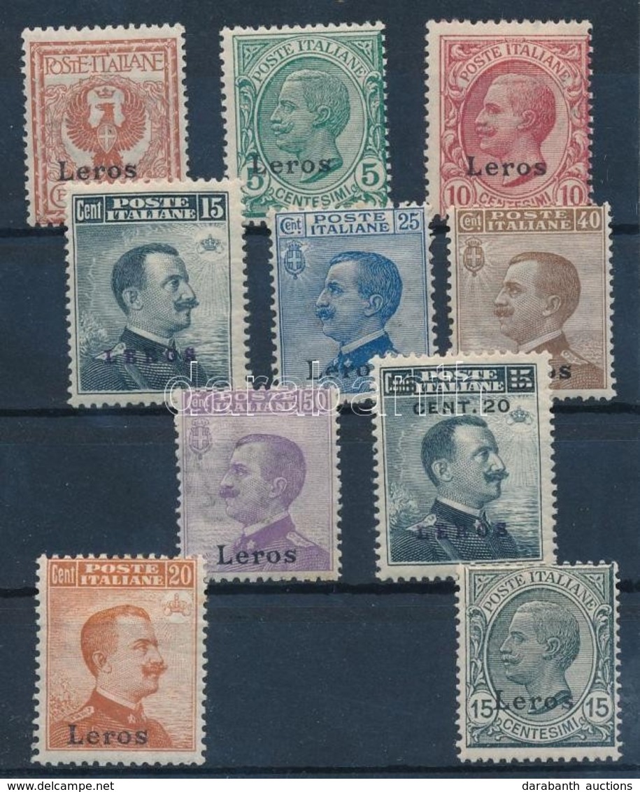 * 1912 Forgalmi 6 érték Leros Felülnyomással Mi 3-12 V - Altri & Non Classificati