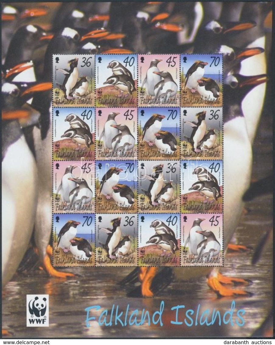 ** 2002 WWF Pingvinek Kisív Mi 855-858 - Altri & Non Classificati