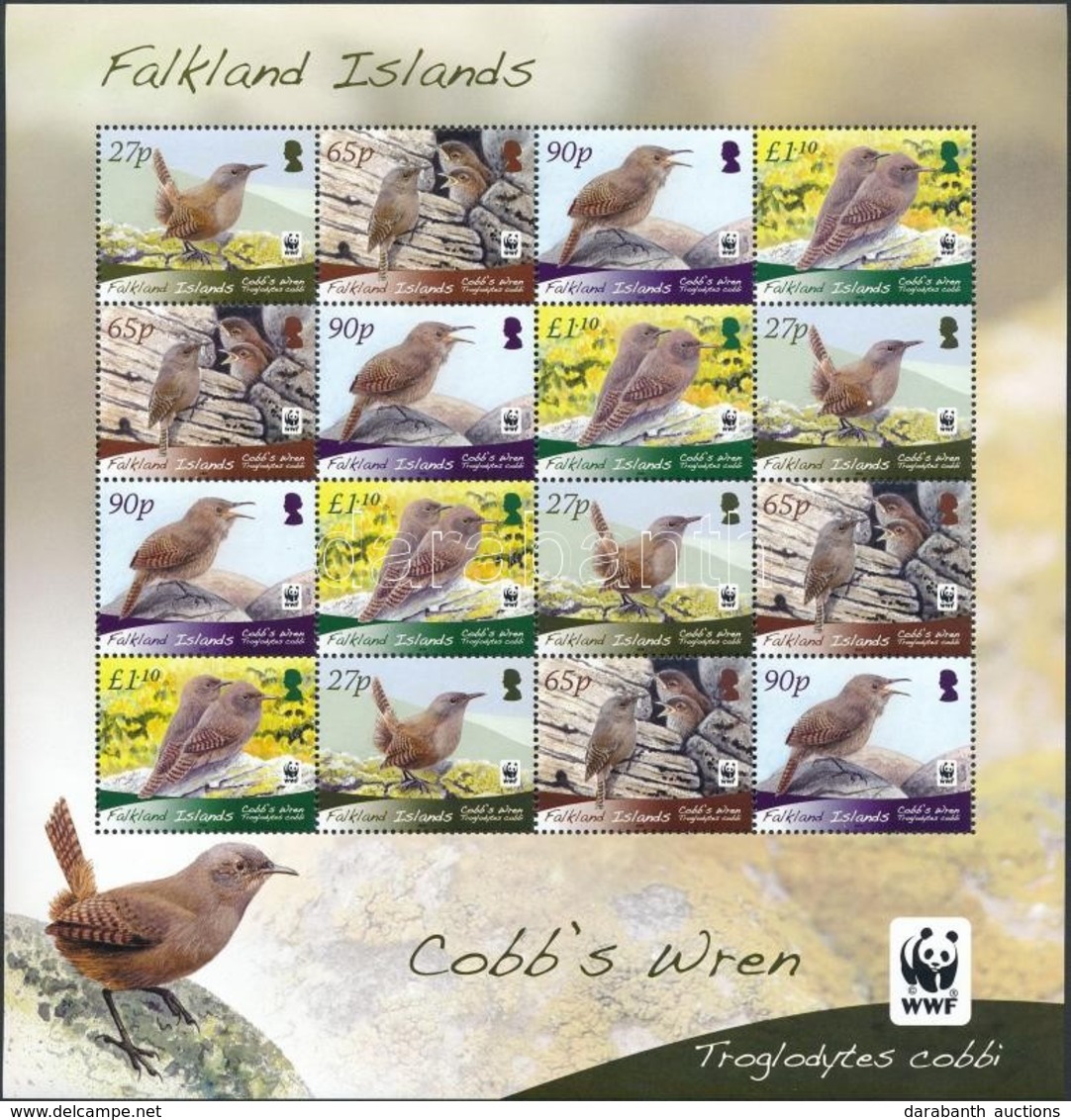 ** 2009 WWF: Madár Kisív Mi 1082-1085 - Sonstige & Ohne Zuordnung