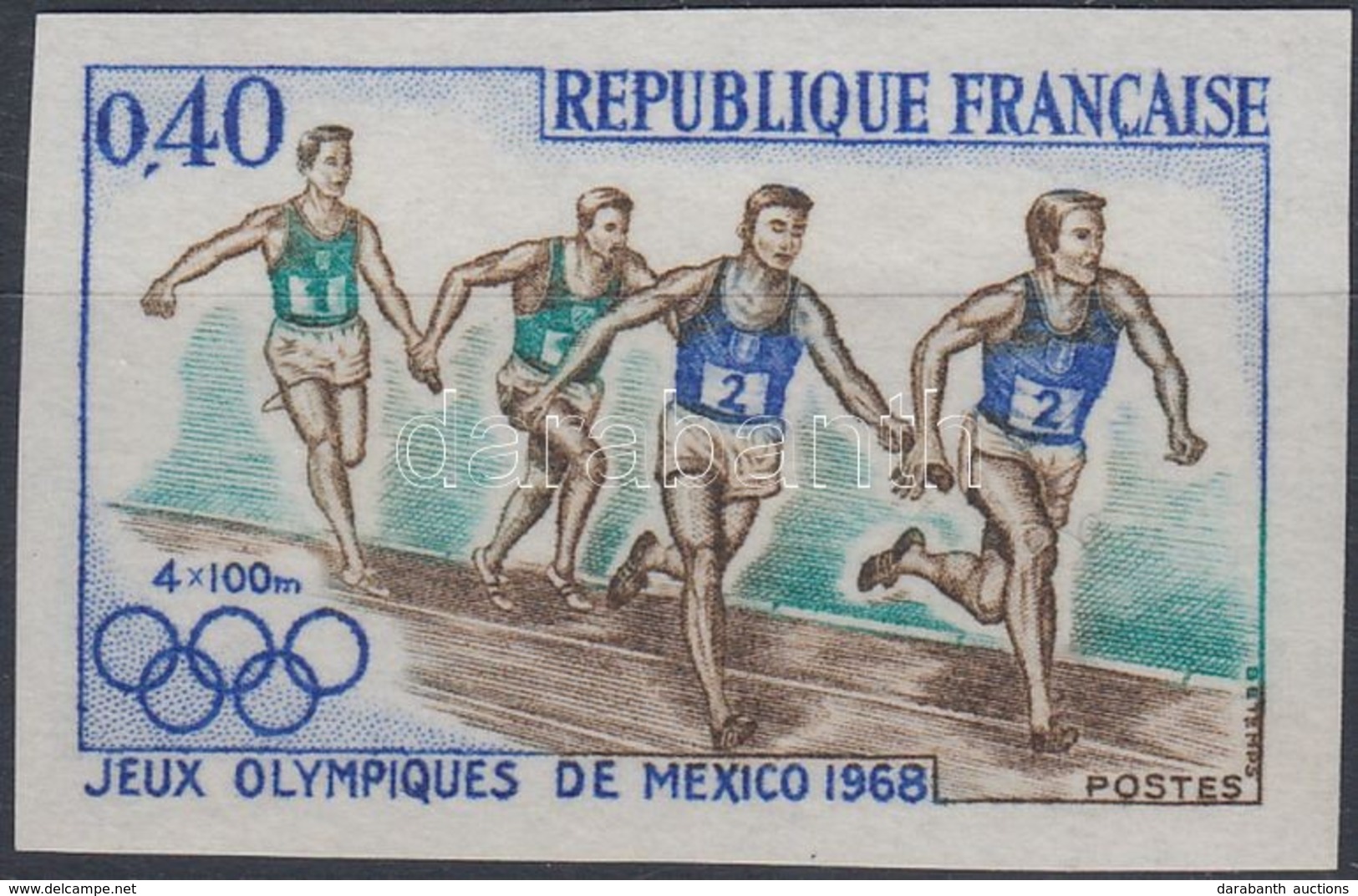 ** 1968 Mexikói Olimpia Vágott Bélyeg - Altri & Non Classificati