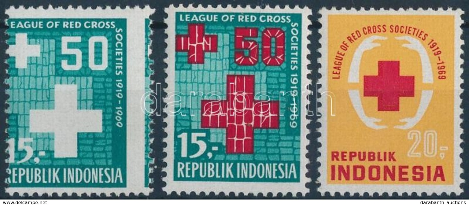 ** 1969 Vöröskereszt Sor 2é + Egyik érték Elfogazva, Piros Színnyomat Nélkül / Red Cross, 1 Value Red Colour Omitted, Wi - Andere & Zonder Classificatie