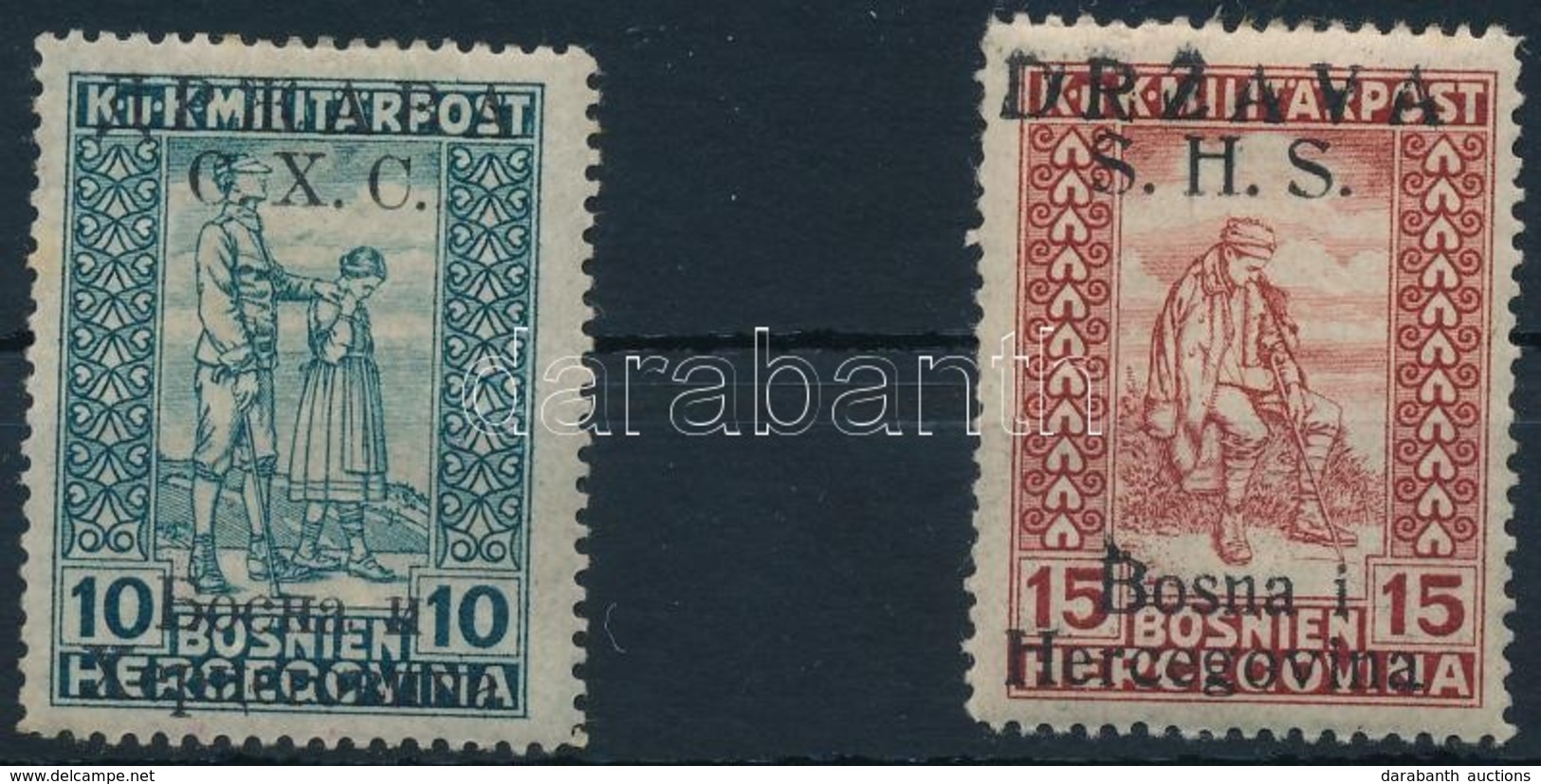 * 1918 Forgalmi Sor 2 értéke Mi 19 I + 20 II - Altri & Non Classificati