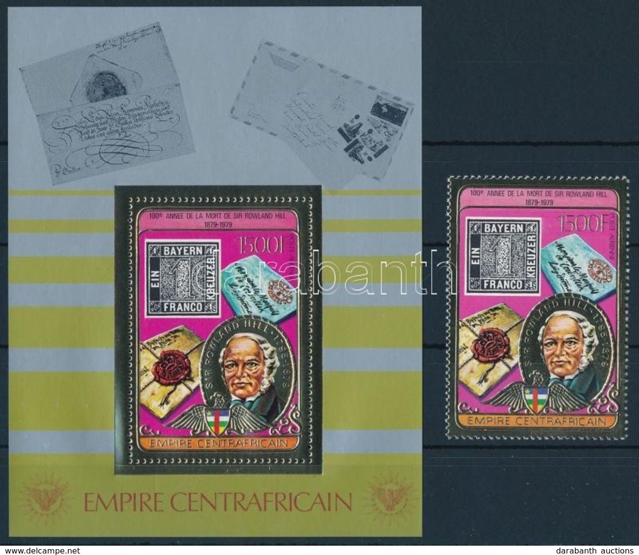 ** 1978 Rowland Hill Mi 598 A + Blokk Mi 46 A - Other & Unclassified