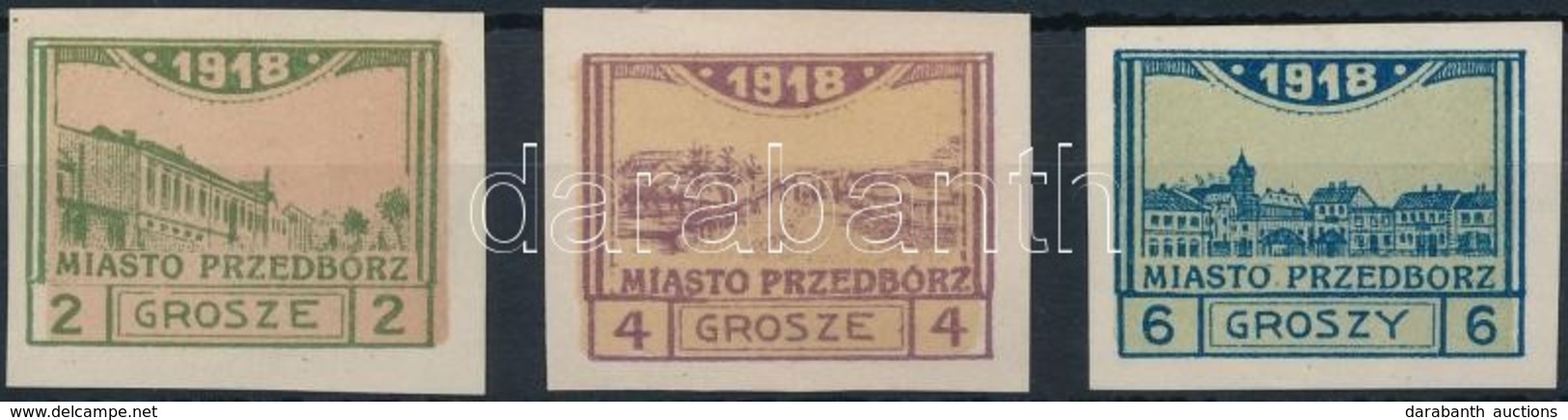 (*) Przedbórz 1918 Mi 3-5 C - Autres & Non Classés