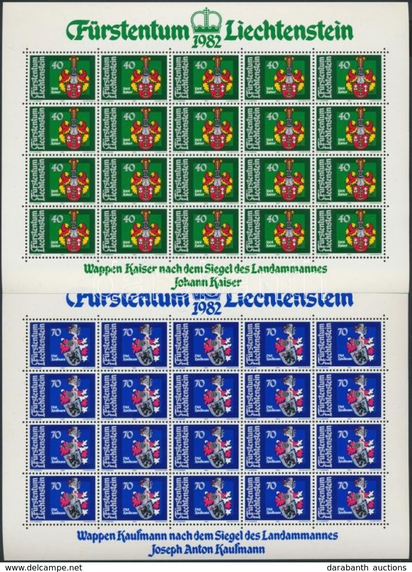 ** 1982 Címerek (III) Kisívsor Mi 793-796 - Autres & Non Classés