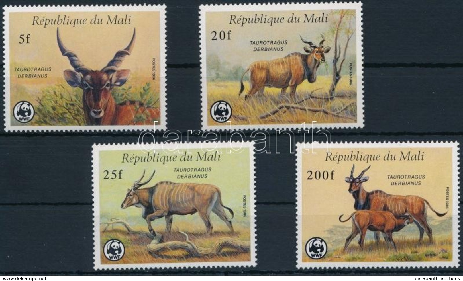 ** 1986 WWF: Jávorantilop Sor Mi 1078-1081 - Andere & Zonder Classificatie