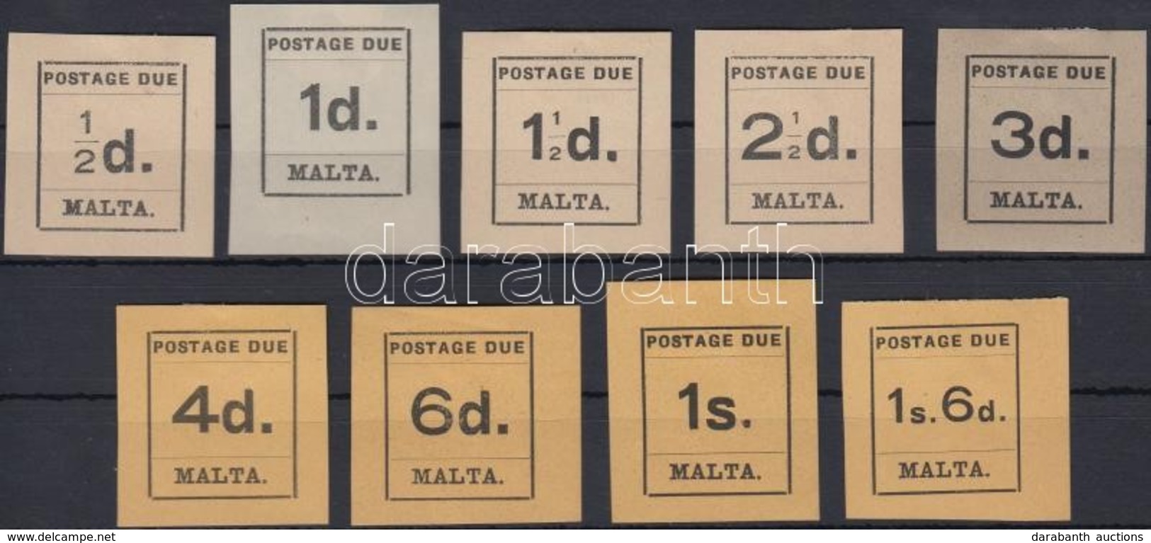 * 1925 Portó értékek Mi 1-3, 5-10 - Sonstige & Ohne Zuordnung