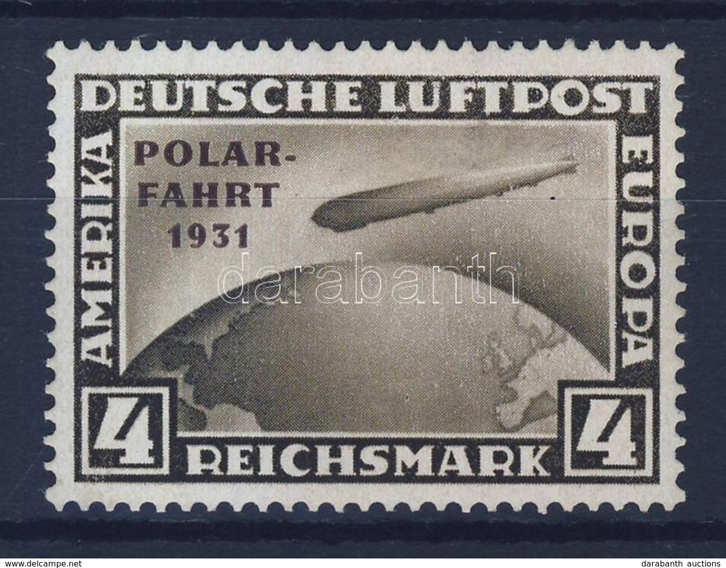 ** 1931 Zeppelin Polarfahrt 4RM Mi 458 - Sonstige & Ohne Zuordnung