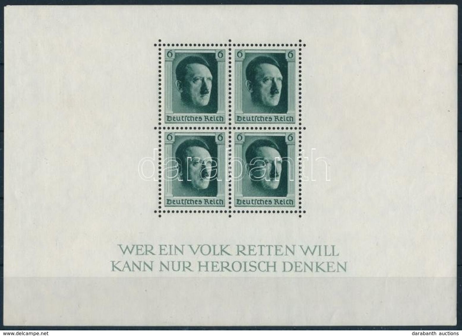 * 1937 Hitler 48. Születésnapja Blokk Mi 7 (Mi EUR 35,-) - Sonstige & Ohne Zuordnung