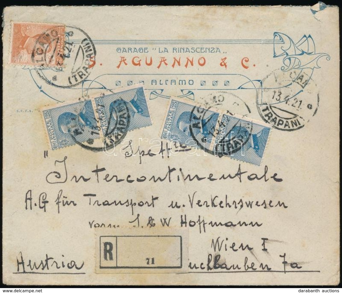 1921 Ajánlott Levél Bécsbe / Registered Cover To Vienna - Sonstige & Ohne Zuordnung