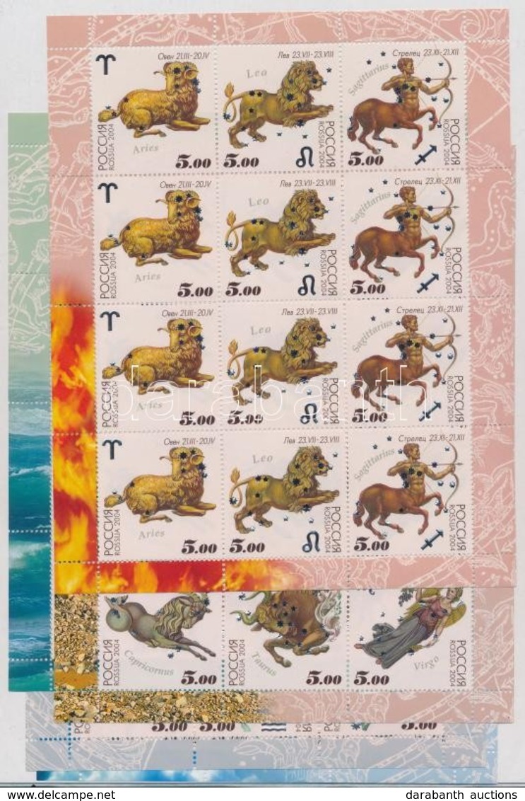 ** 2004 Horoszkóp 5 Db Teljes ív Mi 1155-1166 - Andere & Zonder Classificatie