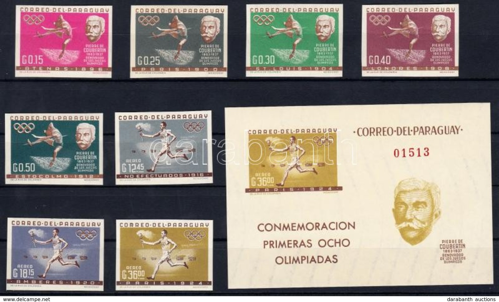 ** 1963 Sport Sor Mi 1168-1175 + Blokk Mi 35 - Sonstige & Ohne Zuordnung