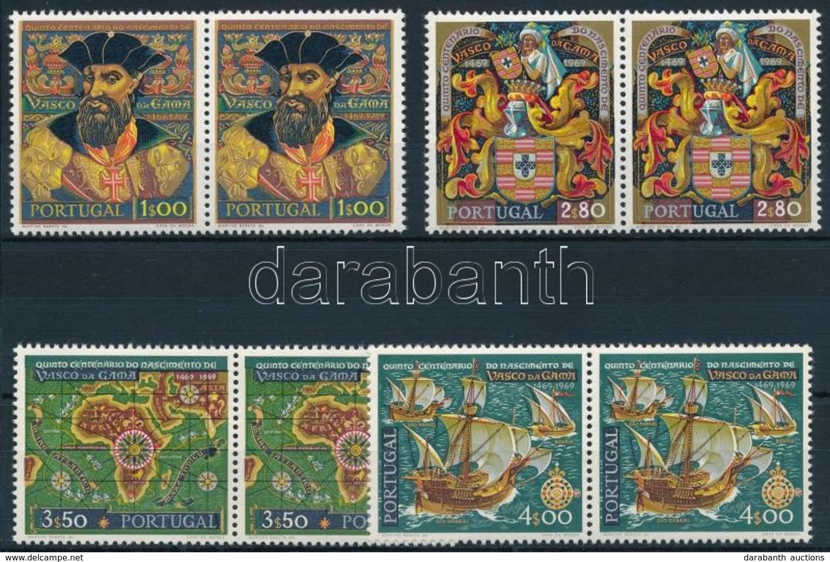 ** 1969 Vasco Da Gama 2 Sor Párokban Mi 1088-1091 - Autres & Non Classés