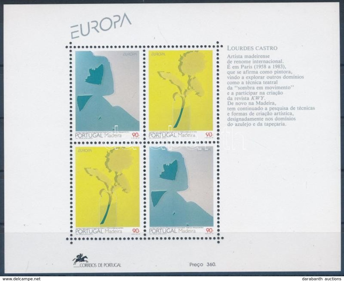 ** 1993 Europa CEPT, Kortárs M?vészet Blokk Mi 13 - Autres & Non Classés