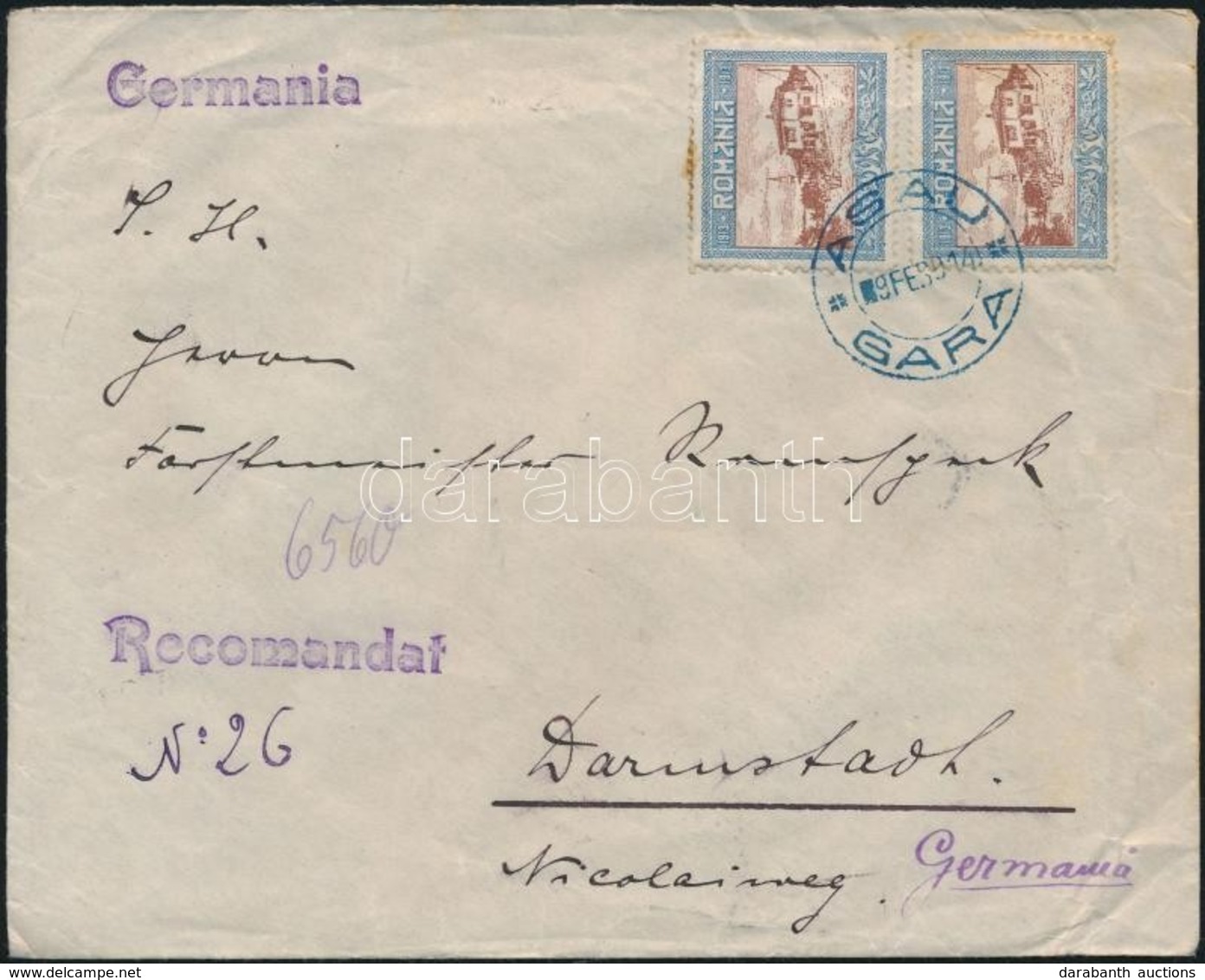 1914 Levél Németországba / Cover To Germany - Andere & Zonder Classificatie