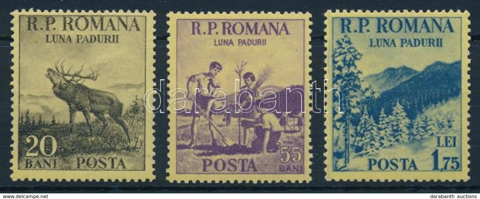 ** 1954 Az Erd? Hónapja Sor Mi 1464-1466 - Autres & Non Classés